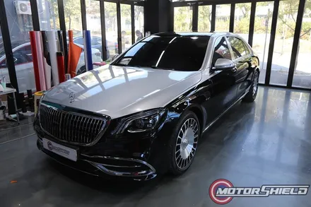 벤츠 마이바흐 S560 매트 메탈릭 실버 듀오톤 랩핑 / 대전 유성구
