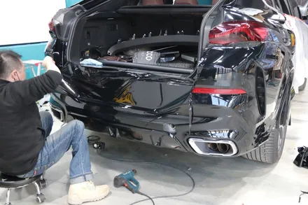 BMW X6 LB 피아노 블랙 유광 전체 랩핑 고광택 시공 전체 시공by 대전랩핑 & 대전PPF 모터쉴드 / 대전 유성구