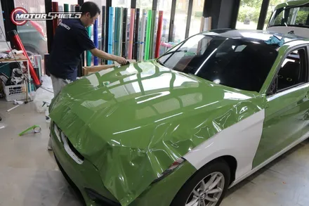 BMW 118D LB 필름 올리브 그린 전체 랩핑 by 대전랩핑 & 대전PPF 모터쉴드 / 대전 유성구