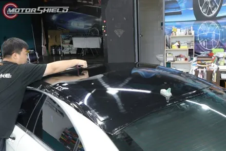 벤츠 CLS63 3M 글로스 블랙 루프스킨 재시공 by 대전랩핑 & 대전PPF 모터쉴드 / 대전 유성구
