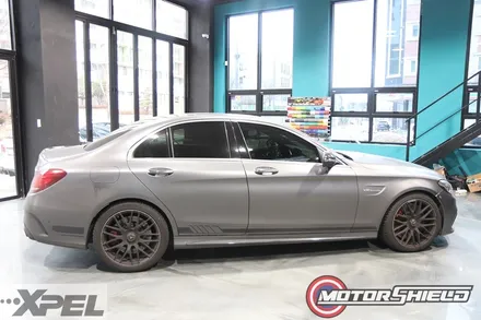 벤츠 C63AMG 스톤칩PPF 패키지 + 사틴블랙 전체랩핑 + 데칼 포인트 [대전랩핑, 대전PPF 모터쉴드] / 대전 유성구
