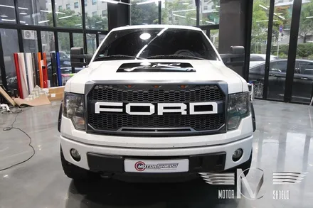사나이 가슴 울리는 네 글자 F O R D! 포드 F-150 그릴 엠블럼 포인트 & 본넷 + 사이드 + 트렁크 데칼[대전랩핑 대전PPF 모터쉴드] / 대전 유성구
