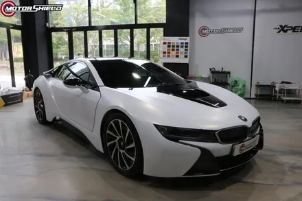 BMW i8 3M 사틴 프로즌 바닐라 전체랩핑 by 대전랩핑 & 대전PPF 모터쉴드 / 대전 유성