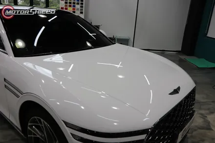 순정 도장 같은 순수한 화이트 필름! 고광택 텍랩 HD 유광 화이트 제네시스 G90 전체랩핑 by 대전랩핑 & 대전PPF 모터쉴드 / 대전 유성구