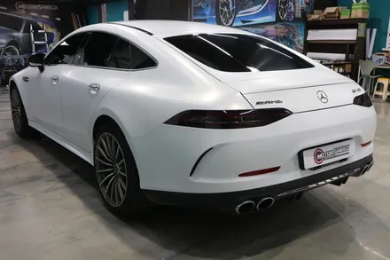 이젠 사틴으로 즐기자 메르세데스 벤츠 GT43 AMG라이트 PPF, 필름 3M 사틴 펄 프로즌 바닐라 전체랩핑 by 대전랩핑 & 대전PPF 모터쉴드 / 대전 유성구