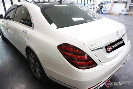 [대전랩핑] 벤츠 S400D 화이트펄 전체랩핑 시공기 / 대전 유성