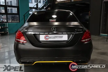 벤츠 C63AMG 스톤칩PPF 패키지 + 사틴블랙 전체랩핑 + 데칼 포인트 [대전랩핑, 대전PPF 모터쉴드] / 대전 유성구