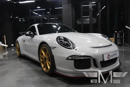 포르쉐 911GT3 글로스그레이 유광 전체랩핑 & 카본 랩핑 [대전 랩핑 PPF 모터쉴드] / 대전 유성구