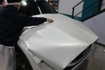 벤츠 GLE 300d 3M 사틴 펄 화이트 전체랩핑 시공by 대전랩핑 & 대전PPF 모터쉴드 / 대전 유성구