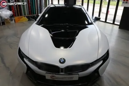 BMW i8 3M 사틴 프로즌 바닐라 전체랩핑 by 대전랩핑 & 대전PPF 모터쉴드 / 대전 유성