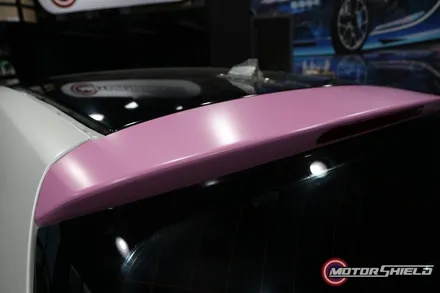 BMW 118D 사틴화이트펄 전체랩핑 + 버블껌핑크 포인트랩핑 by 대전 모터쉴드 / 대전 유성구