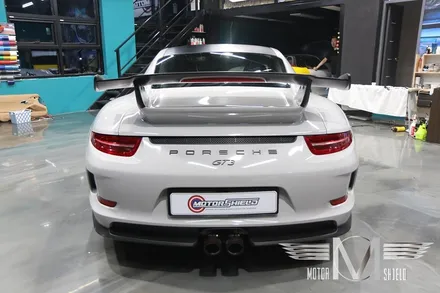 포르쉐 911GT3 글로스그레이 유광 전체랩핑 & 카본 랩핑 [대전 랩핑 PPF 모터쉴드] / 대전 유성구