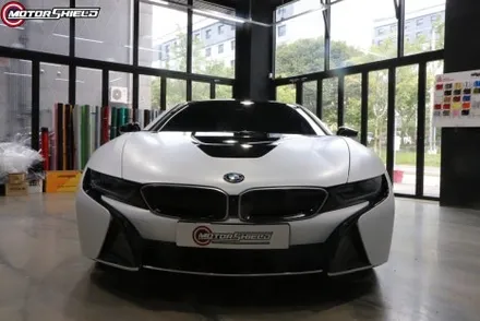 BMW i8 3M 사틴 프로즌 바닐라 전체랩핑 by 대전랩핑 & 대전PPF 모터쉴드 / 대전 유성
