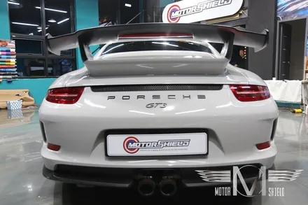 포르쉐 911GT3 글로스그레이 유광 전체랩핑 & 카본 랩핑 [대전 랩핑 PPF 모터쉴드] / 대전 유성구