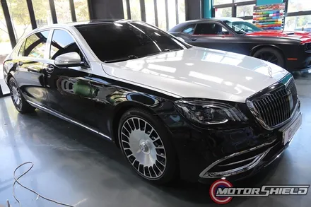 벤츠 마이바흐 S560 매트 메탈릭 실버 듀오톤 랩핑 / 대전 유성구