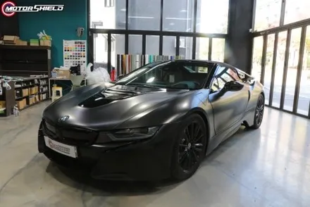 BMW i8 에이버리 사틴블랙 전체랩핑 시공by 대전랩핑 & 대전PPF 모터쉴드 / 대전 유성