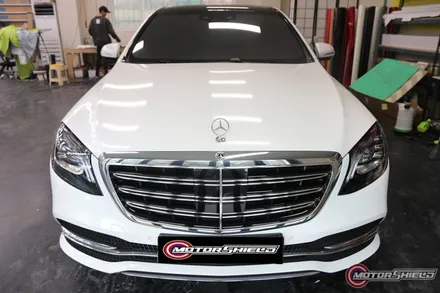 [대전랩핑] 벤츠 S400D 화이트펄 전체랩핑 시공기 / 대전 유성