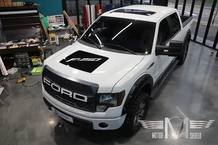 사나이 가슴 울리는 네 글자 F O R D! 포드 F-150 그릴 엠블럼 포인트 & 본넷 + 사이드 + 트렁크 데칼[대전랩핑 대전PPF 모터쉴드] / 대전 유성구