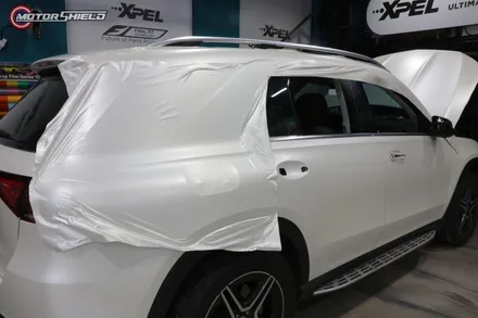 벤츠 GLE 300d 3M 사틴 펄 화이트 전체랩핑 시공by 대전랩핑 & 대전PPF 모터쉴드 / 대전 유성구