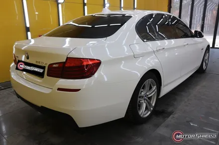 [대전랩핑] 모터쉴드 BMW 520D 화이트펄 전체랩핑 시공기 / 대전 유성