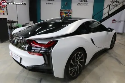 BMW i8 3M 사틴 프로즌 바닐라 전체랩핑 by 대전랩핑 & 대전PPF 모터쉴드 / 대전 유성