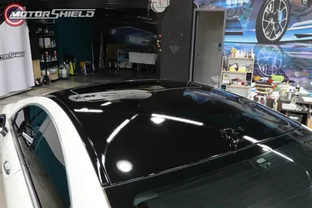 벤츠 CLS63 3M 글로스 블랙 루프스킨 재시공 by 대전랩핑 & 대전PPF 모터쉴드 / 대전 유성구