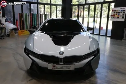 BMW i8 3M 사틴 프로즌 바닐라 전체랩핑 by 대전랩핑 & 대전PPF 모터쉴드 / 대전 유성
