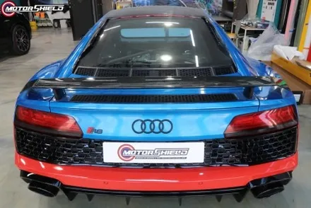 아우디 R8 텍랩 HD 고광택 화이트 전체랩핑by 대전랩핑 & 대전PPF 모터쉴드 / 대전 유성