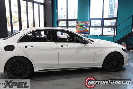 벤츠 C63AMG 스톤칩PPF 패키지 + 사틴블랙 전체랩핑 + 데칼 포인트 [대전랩핑, 대전PPF 모터쉴드] / 대전 유성구
