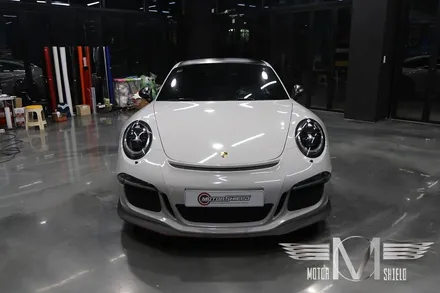 포르쉐 911GT3 글로스그레이 유광 전체랩핑 & 카본 랩핑 [대전 랩핑 PPF 모터쉴드] / 대전 유성구