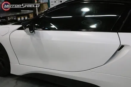 블랙 앤 화이트 정석 조합 BMW I8 사틴 화이트 유광 블랙 투톤 전체 랩핑by 대전랩핑 & 대전PPF 모터쉴드 / 대전 유성구