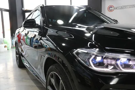 BMW X6 LB 피아노 블랙 유광 전체 랩핑 고광택 시공 전체 시공by 대전랩핑 & 대전PPF 모터쉴드 / 대전 유성구