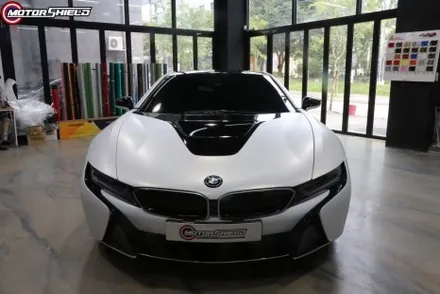 BMW i8 3M 사틴 프로즌 바닐라 전체랩핑 by 대전랩핑 & 대전PPF 모터쉴드 / 대전 유성