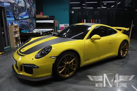 포르쉐 911GT3 글로스그레이 유광 전체랩핑 & 카본 랩핑 [대전 랩핑 PPF 모터쉴드] / 대전 유성구