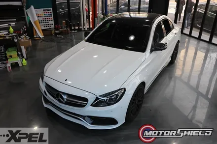 벤츠 C63AMG 스톤칩PPF 패키지 + 사틴블랙 전체랩핑 + 데칼 포인트 [대전랩핑, 대전PPF 모터쉴드] / 대전 유성구
