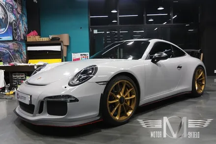 포르쉐 911GT3 글로스그레이 유광 전체랩핑 & 카본 랩핑 [대전 랩핑 PPF 모터쉴드] / 대전 유성구