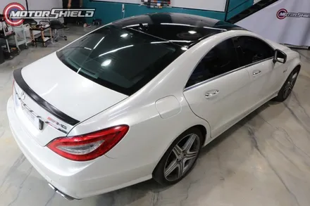 벤츠 CLS63 3M 글로스 블랙 루프스킨 재시공 by 대전랩핑 & 대전PPF 모터쉴드 / 대전 유성구