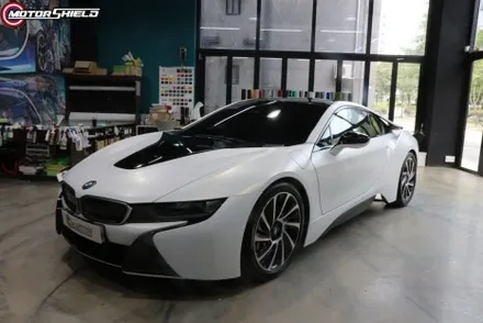 BMW i8 3M 사틴 프로즌 바닐라 전체랩핑 by 대전랩핑 & 대전PPF 모터쉴드 / 대전 유성
