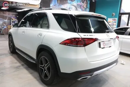 벤츠 GLE 300d 3M 사틴 펄 화이트 전체랩핑 시공by 대전랩핑 & 대전PPF 모터쉴드 / 대전 유성구