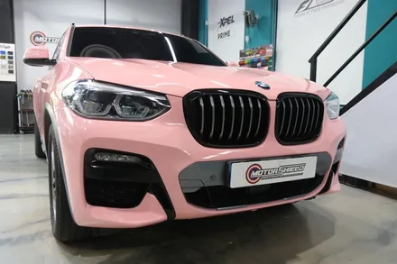 BMW X4 이노즈텍 체리 블라썸 전체 랩핑 by 대전랩핑 & 대전PPF 모터쉴드 / 대전 유성구