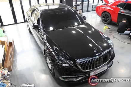 벤츠 마이바흐 S560 매트 메탈릭 실버 듀오톤 랩핑 / 대전 유성구