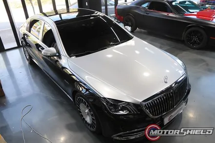 벤츠 마이바흐 S560 매트 메탈릭 실버 듀오톤 랩핑 / 대전 유성구