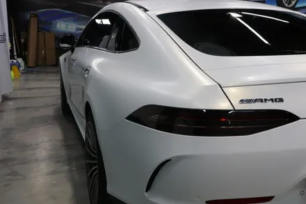 이젠 사틴으로 즐기자 메르세데스 벤츠 GT43 AMG라이트 PPF, 필름 3M 사틴 펄 프로즌 바닐라 전체랩핑 by 대전랩핑 & 대전PPF 모터쉴드 / 대전 유성구