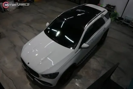 벤츠 GLE 300d 3M 사틴 펄 화이트 전체랩핑 시공by 대전랩핑 & 대전PPF 모터쉴드 / 대전 유성구