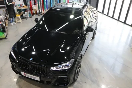BMW X6 LB 피아노 블랙 유광 전체 랩핑 고광택 시공 전체 시공by 대전랩핑 & 대전PPF 모터쉴드 / 대전 유성구