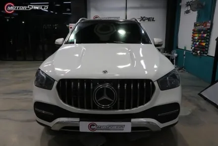 벤츠 GLE 300d 3M 사틴 펄 화이트 전체랩핑 시공by 대전랩핑 & 대전PPF 모터쉴드 / 대전 유성구