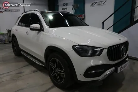 벤츠 GLE 300d 3M 사틴 펄 화이트 전체랩핑 시공by 대전랩핑 & 대전PPF 모터쉴드 / 대전 유성구