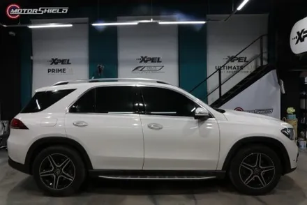 벤츠 GLE 300d 3M 사틴 펄 화이트 전체랩핑 시공by 대전랩핑 & 대전PPF 모터쉴드 / 대전 유성구