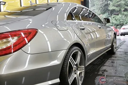 벤츠 CLS63 AMG 레드 무광 크롬 전체랩핑 시공기 [대전카스킨] / 대전 유성