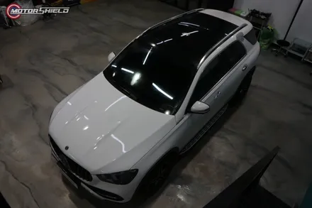 벤츠 GLE 300d 3M 사틴 펄 화이트 전체랩핑 시공by 대전랩핑 & 대전PPF 모터쉴드 / 대전 유성구